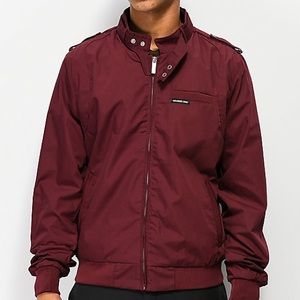Members Only Iconic Racer Burgundy Jacket